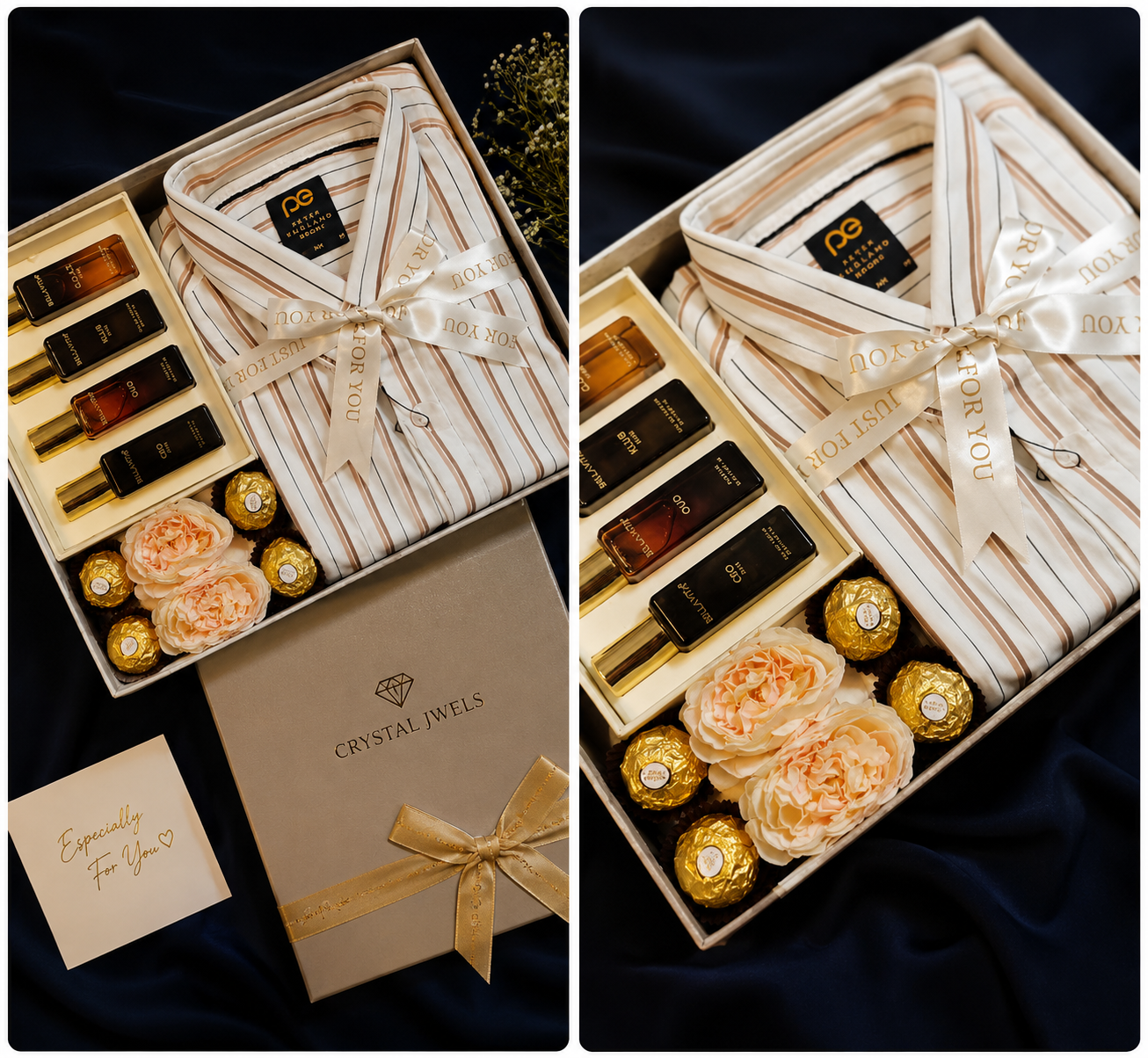 Crystal Jwels – Premium Shirt & Fragrance Gift Hamper
