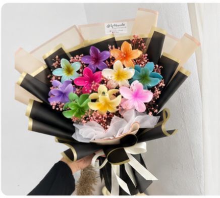 Pastel Satin Flower Bouquet